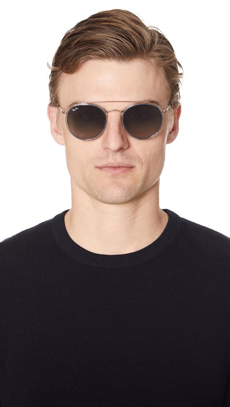 round double bridge sunglasses
